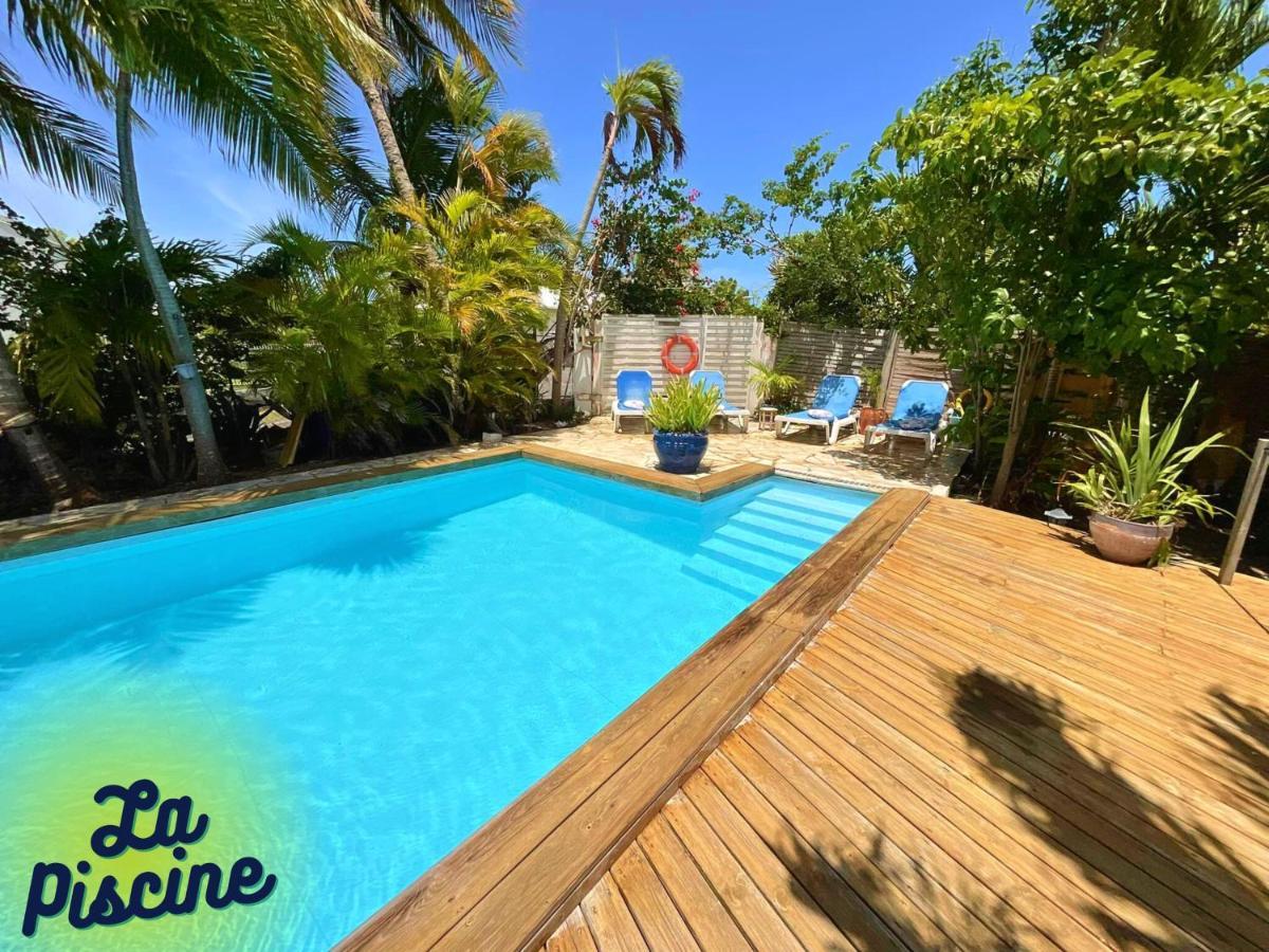 Ti Bwa Carbet Cosy Semi-Exterieur Avec Toit Terrasse Villa Sainte-Anne  Ngoại thất bức ảnh